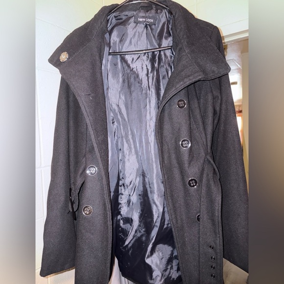 New Look Black Belted Trench Coat| Classic Fall Jacket - Picture 2 of 4